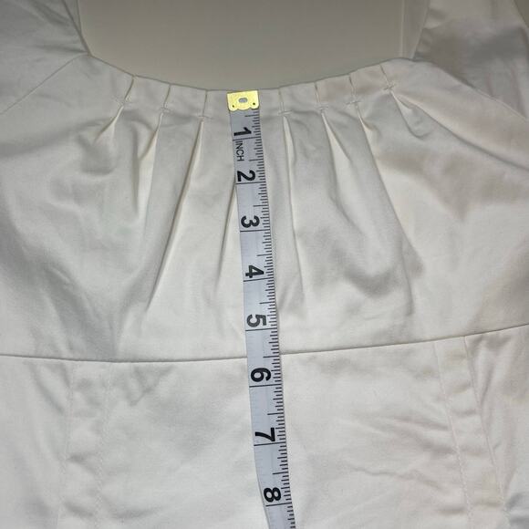 Calvin Klein sleeveless white lined pre owned dress size 10 - Picture 9 of 16